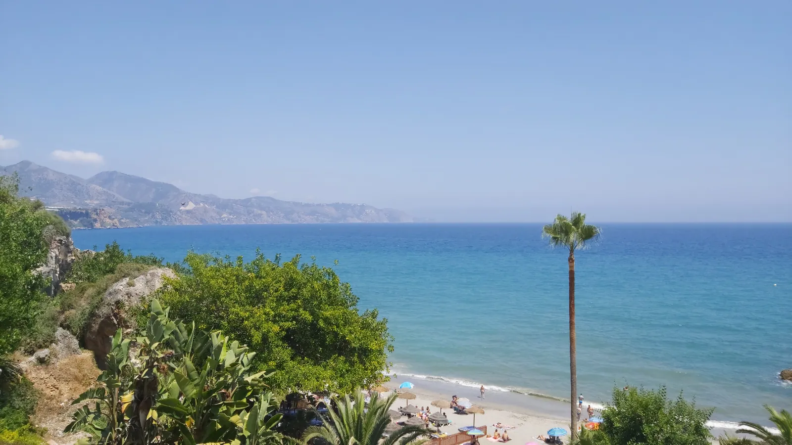 A nearby beach on the Costa del Sol