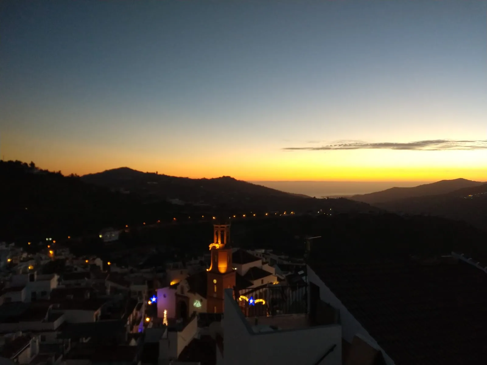 Cómpeta at dusk